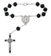 Black St. Benedict Auto One Decade Rosary