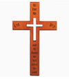 8" inches Tall Cross-Mahogany-As For Me