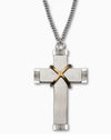 Stainless Steel Cross Necklace, 1 ¼”