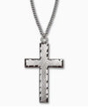 Sterling Silver Cross Necklace, 1″