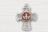 Confirmation Sterling Silver 4 ways Cross Necklace