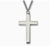 Men's Sterling Silver Cross Necklace, ⅞”