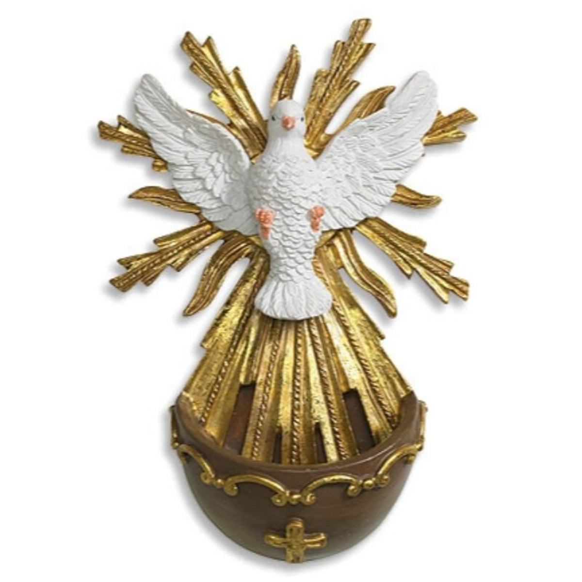 Hand Crafted Holy Spirit Holy Water Font - Pack of 4