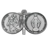 VC-461S VISOR CLIP,ST. CHRISTOPHER and MIRACULOUS Medal