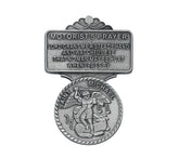 PEWTER ST. MICHAEL MOTRORIST VISOR CLIP