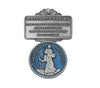 PEWTER ST. CHRISTOPHER BLUE VISOR CLIP