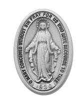 Silver  MIRACULOUS Medal  VISOR CLIP,