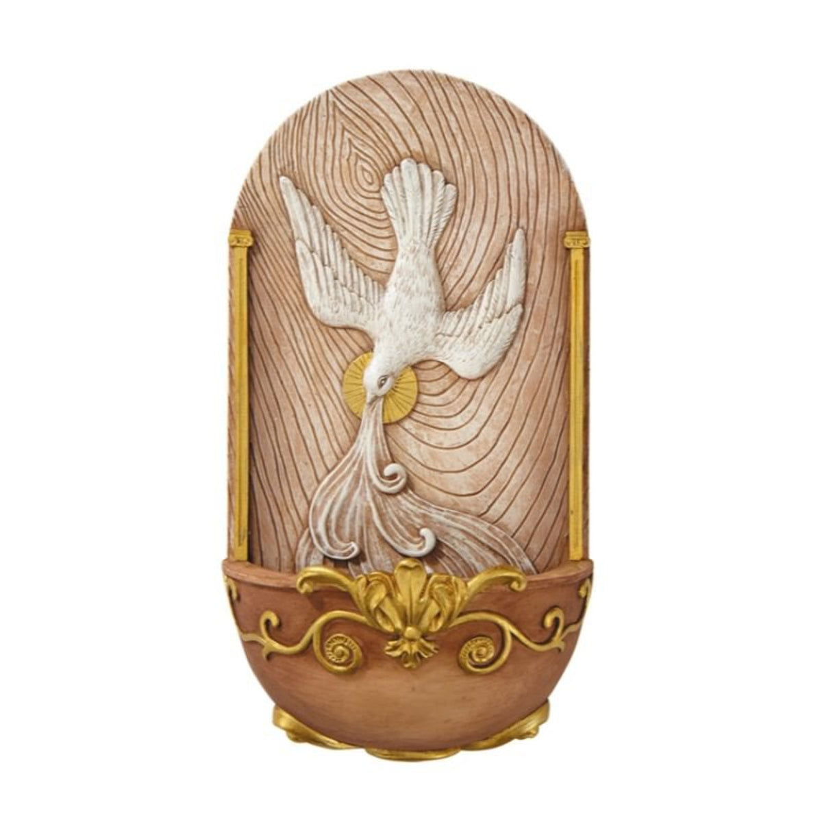 hand Crafted Holy Spirit Holy Water Font